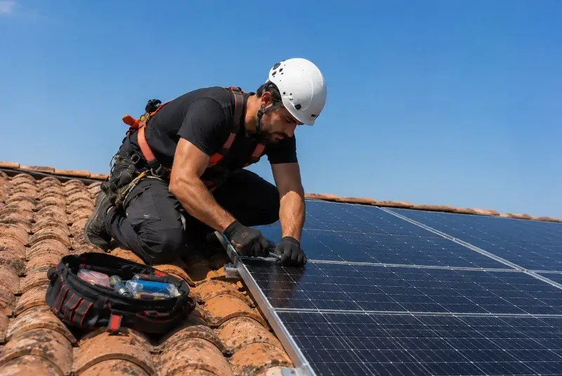 Maintenance et monitoring de panneaux solaires à Pisany