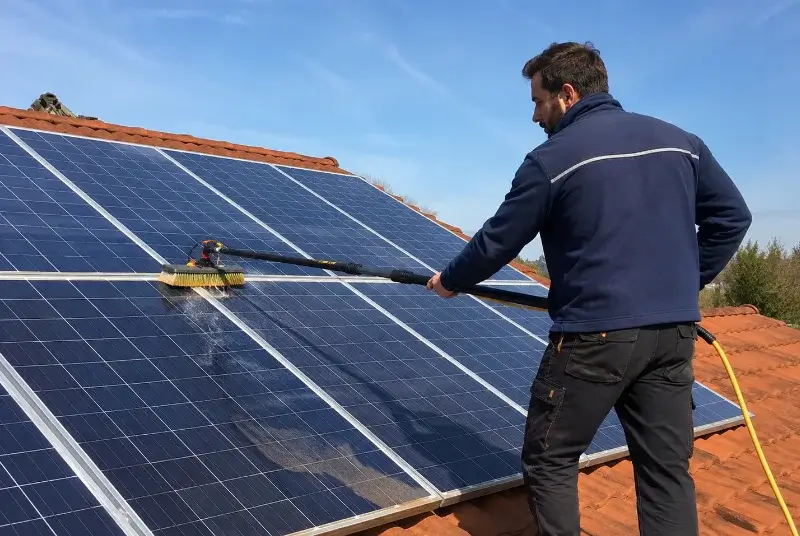 Nettoyage et entretien de panneaux solaires à Pisany